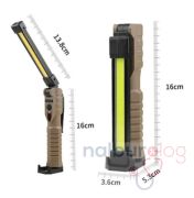 Rox 0224 Mini Şarjlı Katlanır Çok Amaçlı Çalışma Feneri 1000 lümen