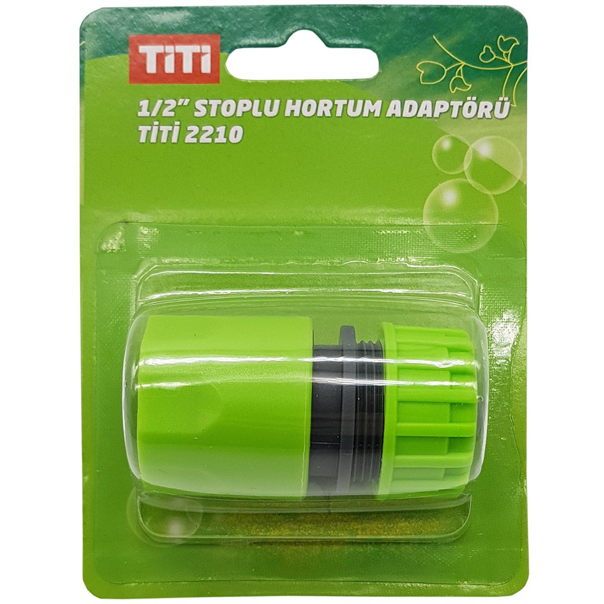 TİTİ 2210 Stoplu Hortum Adaptörü 1/2''
