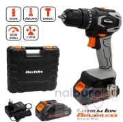 Max Extra MX1830 Çift Akü Kömürsüz Darbeli Matkap 20V 1.5Ah