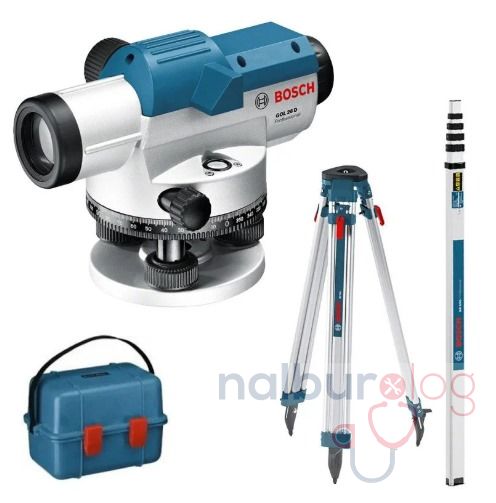 Bosch GOL26D Optik Nivelman Hizalama + BT160 Tripod + GR500 Mira