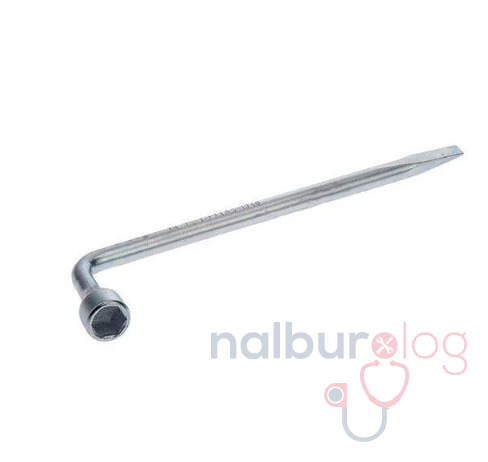İzeltaş Bijon Anahtarı Pipo Tipi (Tornavida Ağızlı) 17 mm