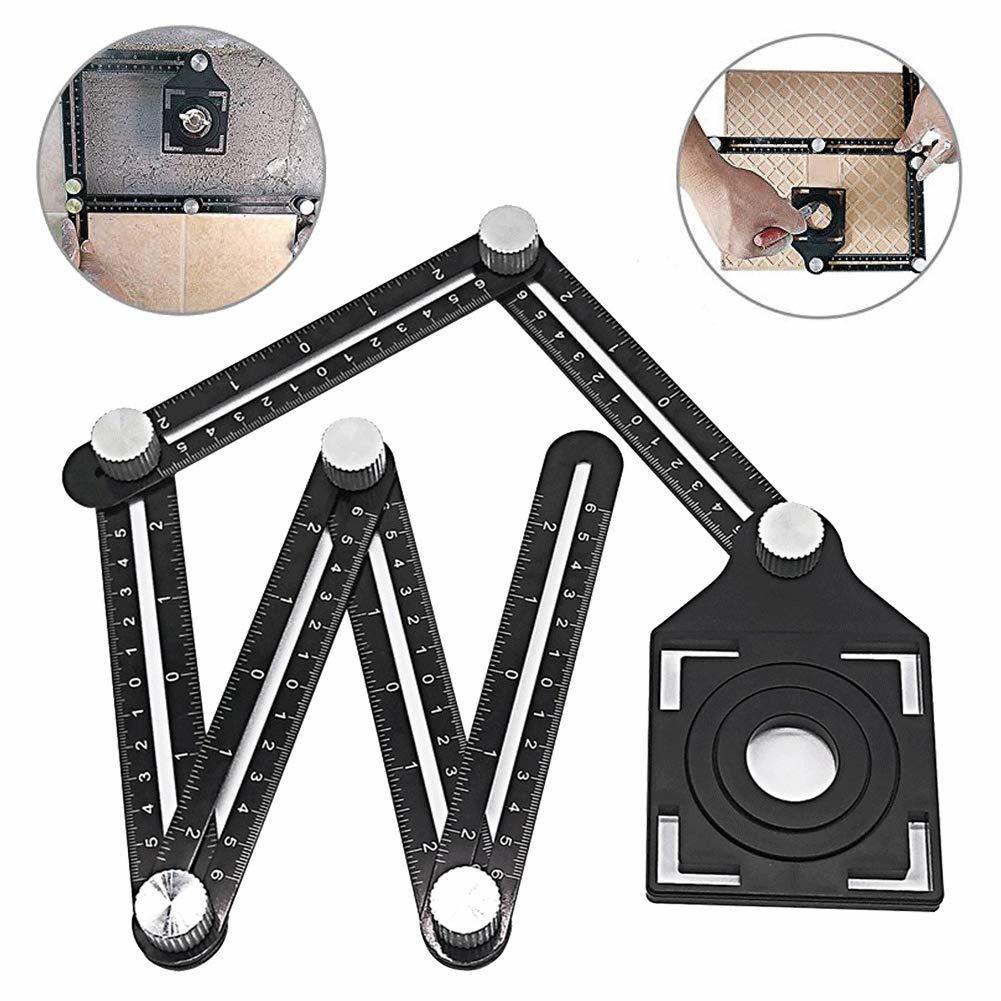 Rox Wood 0071 Fonksiyonlu Aluminyum Şablon Cetveli
