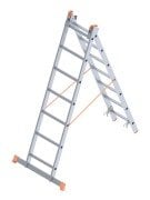SARAYLI 2*7 A Tipi ve Sürgülü Endüstriyel Merdiven (193x2=386 CM)