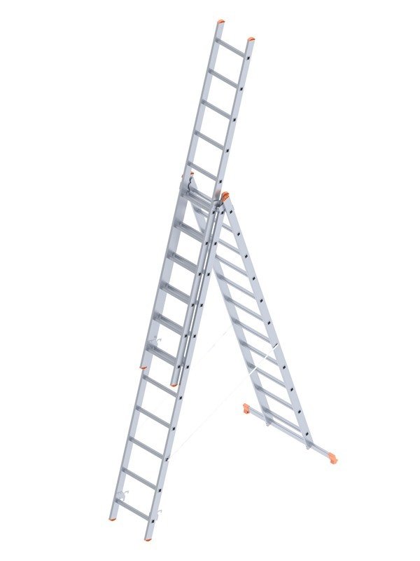 SARAYLI 3x11 A Tipi Endüstriyel Merdiven (301x3=903 CM)