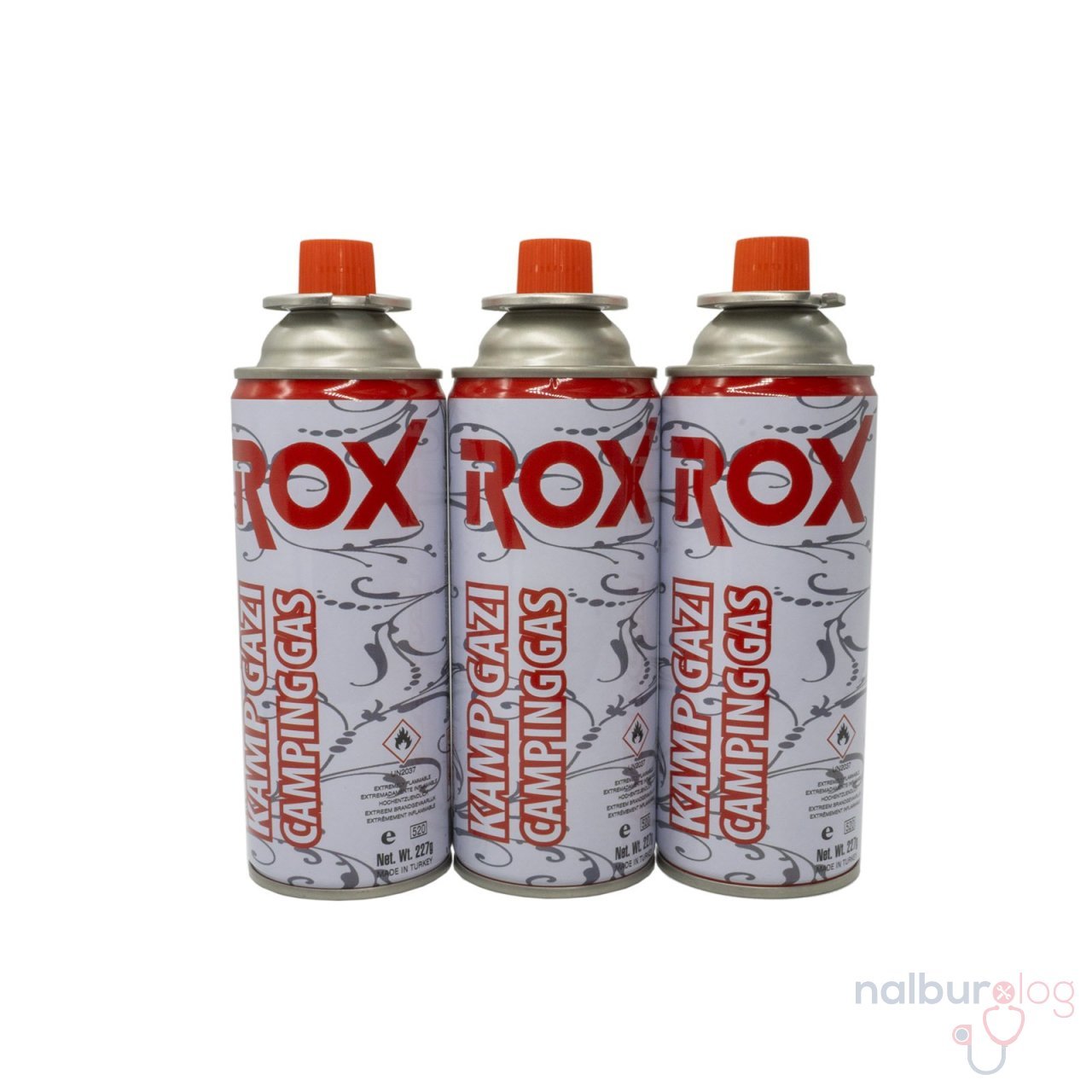 ROX Kamp Ocak Gazı Valfli Kartuş 227gr - 3 Adet