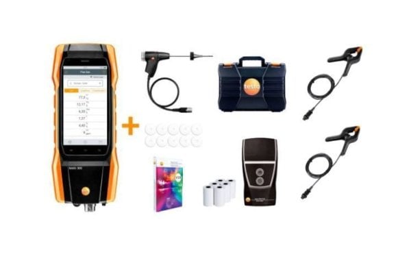 testo 300 (O2, 15000ppm CO) (NO eklenebilir) Baca gazı ölçüm, analiz cihazı