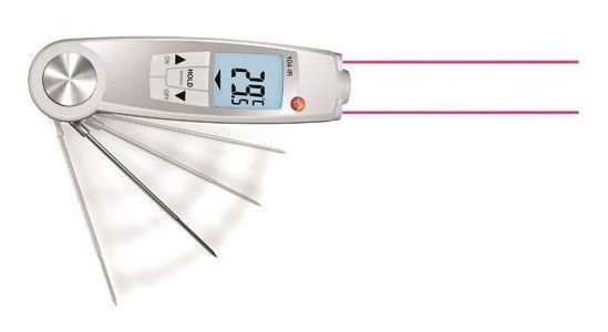 testo 104-IR (10:1 optik) temaslı temassız kızıl ötesi, infrared gıda termometresi