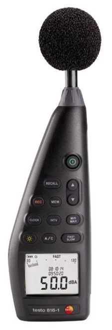 testo 816 gürültü, ses ölçer, desibel metre