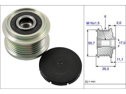 ALTERNATÖR KASNAĞI JUMPER BOXER DUCATO 2.2 1,6HDI
