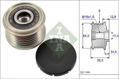 ALTERNATÖR GERGİ RULMANI CİTROEN PEUGEOT 1.4 1,6 - 588002