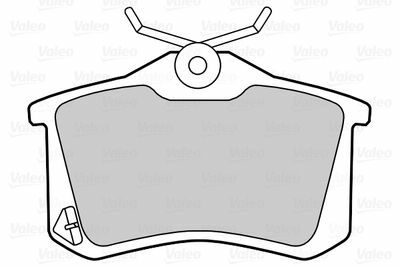 ARKA FREN BALATASI MEGANE II A3 GOLF PASSAT JETTA OCTAVIA CORDOBA IBIZA TOLEDO YÜKSEKLİK 52,9MM UZUNLUK 87MM KALINLIK 17MM