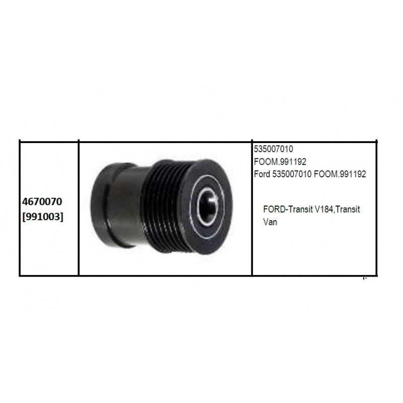 ALTERNATÖR KASNAK 7PK BİLYALI UZUN FORD TRANSİT