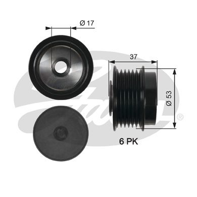 ALTERNATÖR KASNAĞI 6KANAL TOYOTA AURIS 07-18 AVENSİS 08-18 COROLLA SEDAN 07-19 RAV IV III 08-13