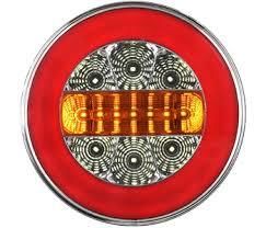 STOP LAMBA 12V NEON LEDLİ STOP+PARK+GERİ VİTES+SİNYAL 4 FONKSİYONLU HAMBURGER MODEL