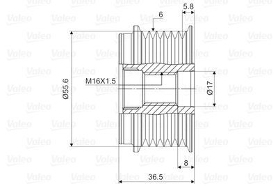 ALTERNATÖR KASNAGI (BOSCH TIP) MERCEDES W202 96>00 S202 96>01 W210 96>02 V-CLASS 638/2 96>03 VITO 638 97>03 / CHEVROLET - CAPTIV