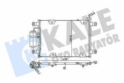 KLİMA RADYATÖRÜ SUZUKİ GRAND VITARA 1998-2003 | 9531065D10 / 9531065D11 / 9531065D12 / 9531065D30