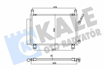 KLİMA RADYATÖR TOYOTA YARIS 1.0VVTI/1.3VVTI 05>