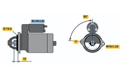 MARŞ MOTORU 12V 1,1KW 9 DİŞ TOYOTA AURIS 1,4 1,6 1999-2002 AVENSİS 1,6 1,8 2003-2008 | 281000D030 - 281000D03084 - 281000D100