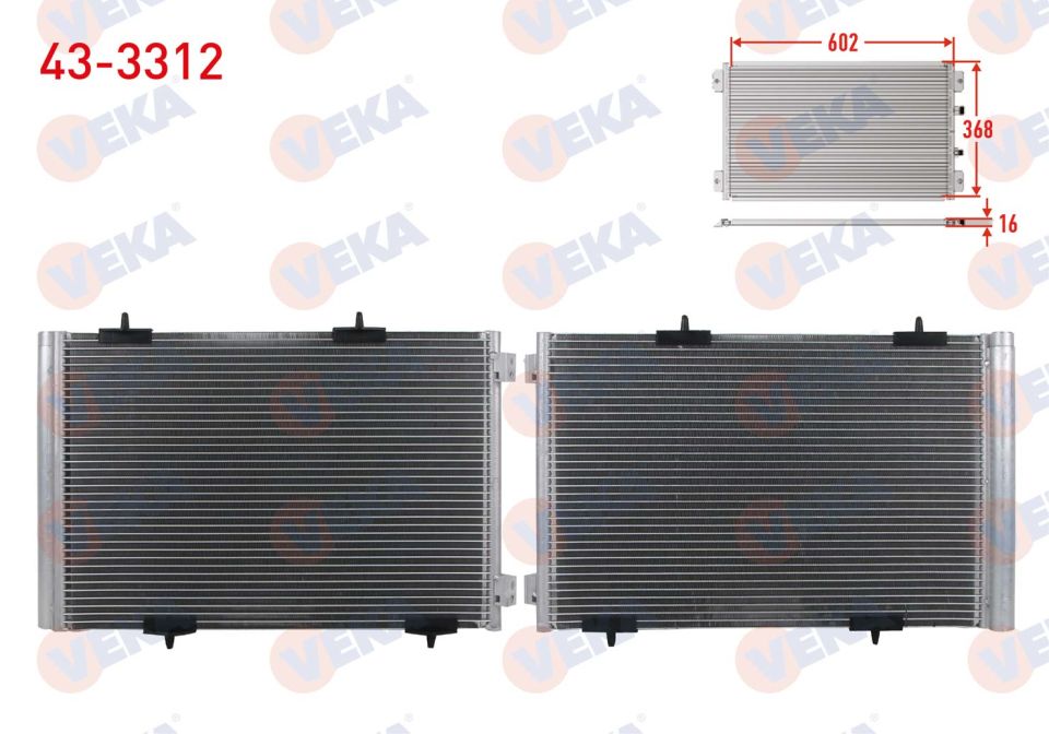 KLİMA RADYATÖRÜ PEUGEOT 301 1.2 PURETECH - 1.2 VTI - 1.5 BLUEHDI - 1.6 BLUEHDI - 1.6 HDI - 1.6 VTI 12-20/CITROEN C-ELYSEE 1.2 PURETECH - 1.2 VTI - 1.5 BLUEHDI - 1.6 BLUEHDI- 1.6 HDI- 1.6 VTI 2012-2023