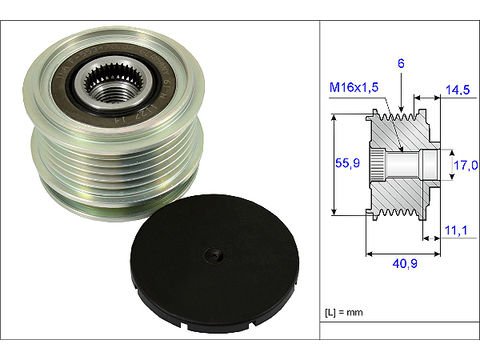 ALTERNATÖR KASNAĞI VW CADDY GOLD SEAT CORDOBA LEON - 588001