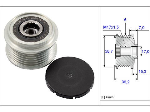 ALTERNATÖR KASNAĞI FORD CONNECT, FOCUS I - II, CMAX, MONDEO