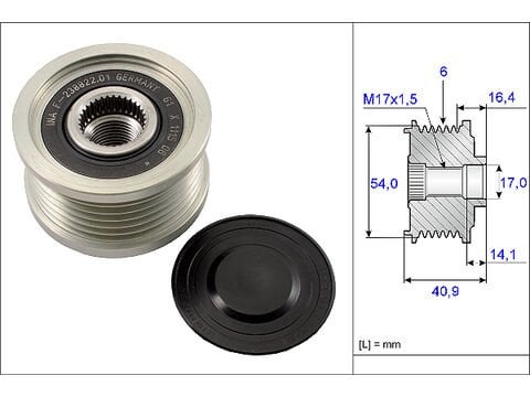 ALTERNATÖR KASNAK RULMANLI BRAVO II 06>DOBLO 10>LINEA 09>PUNTO 05> STILO 04-07 DUCATO 11>