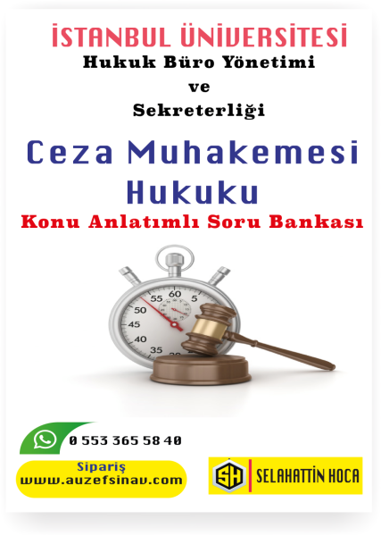 Ceza Muhakemesi Hukuku Konu Anlatımlı Soru Bankası