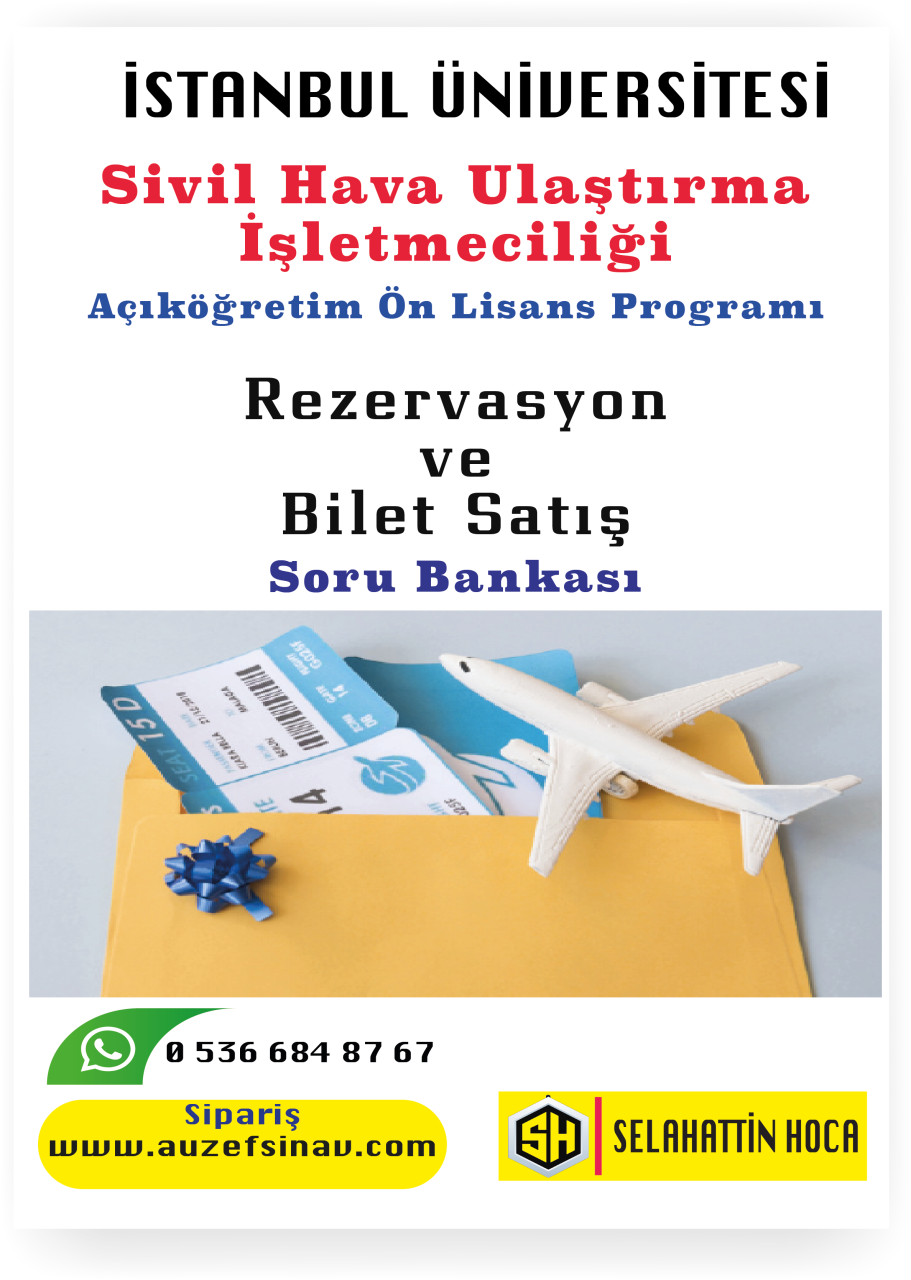 Rezervasyon ve Bilet Satış Soru Bankası