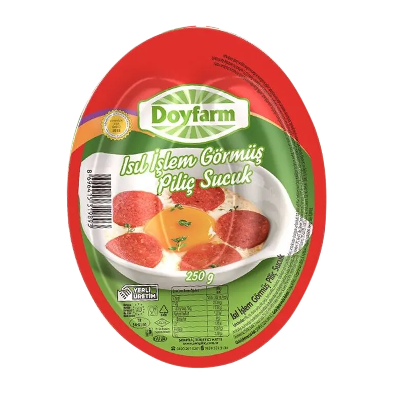 Şenpiliç Doyfarm Işıl İşlem Görmüş P. Sucuk 250 GR