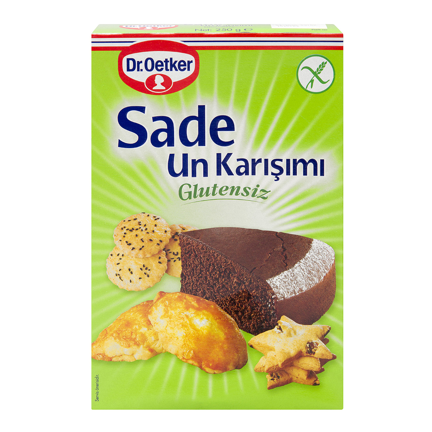 Dr. Oetker Gulutensiz Sade Un Karışımı 250 GR