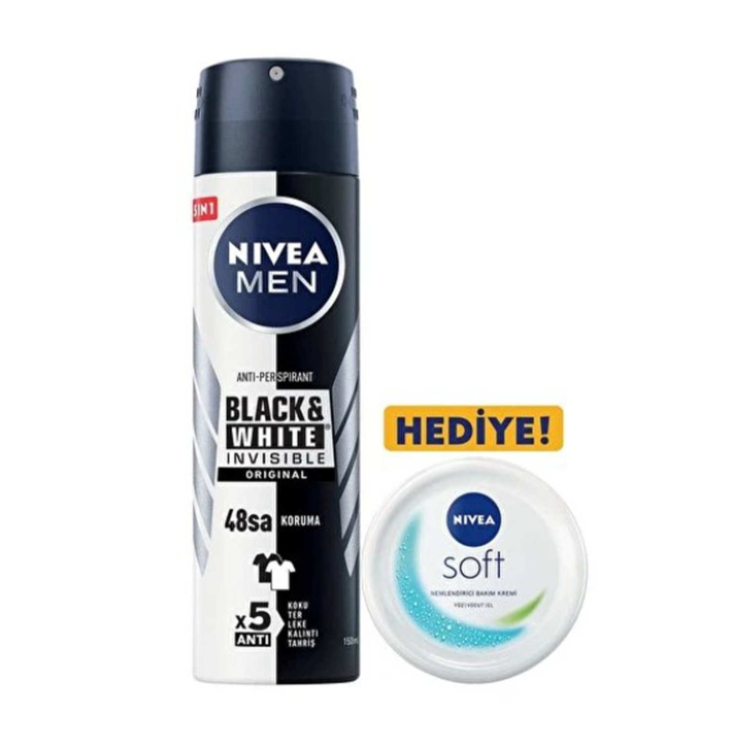 Nivea Deodorant Sprey 150 ML + Soft 50 ML