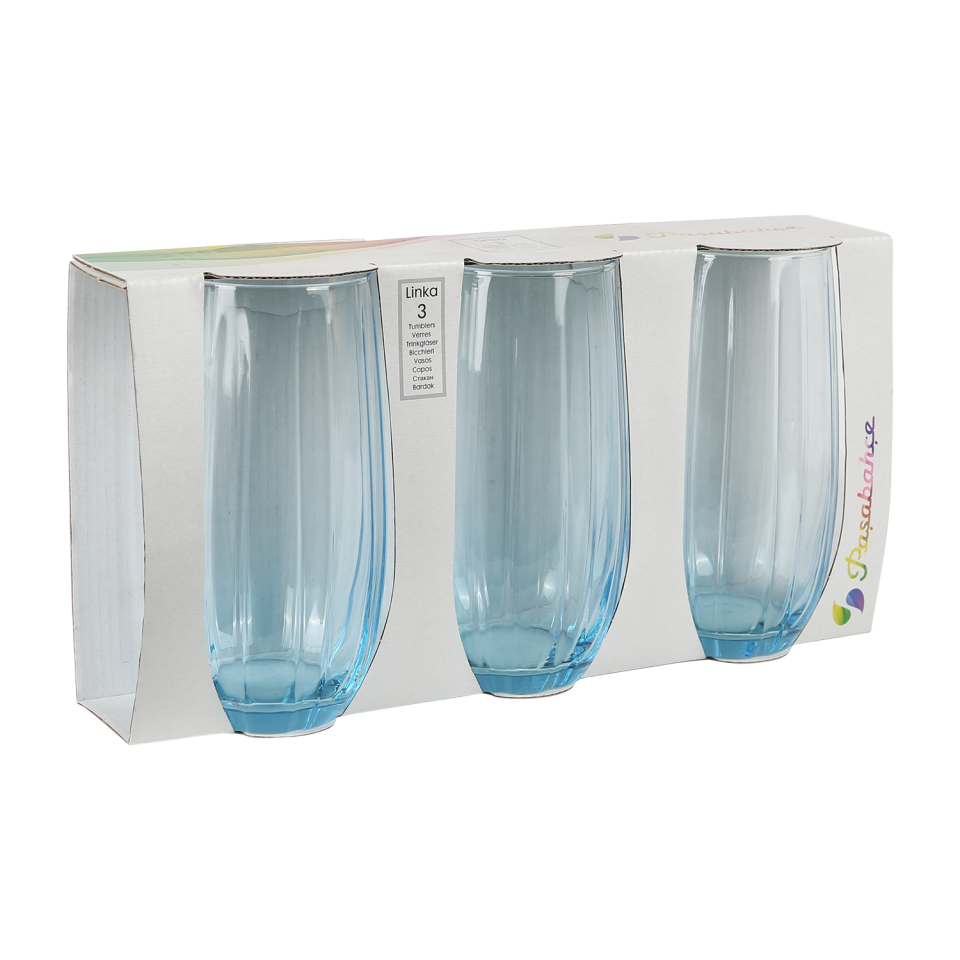 Paşabahçe Turkuaz Bardak Uzun 3lü (Linka)