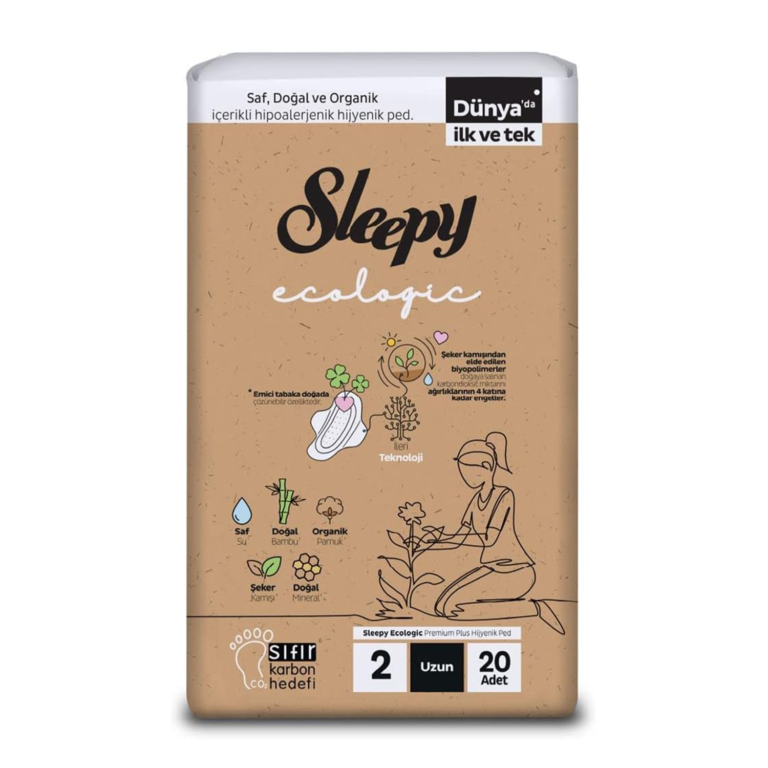 Sleepy Ecologıc Süper Eco Uzun 20 Li Ped