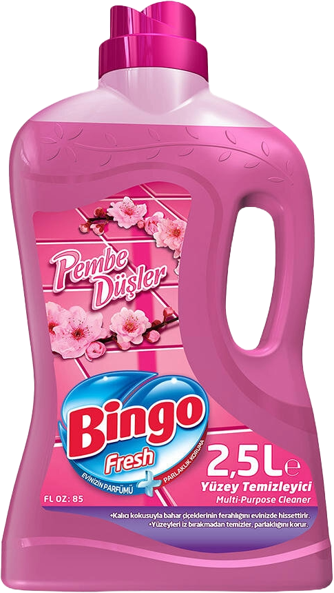 Bingo Fresh Pembe Düşler 2,5 Lt Yüzey Temizleyici