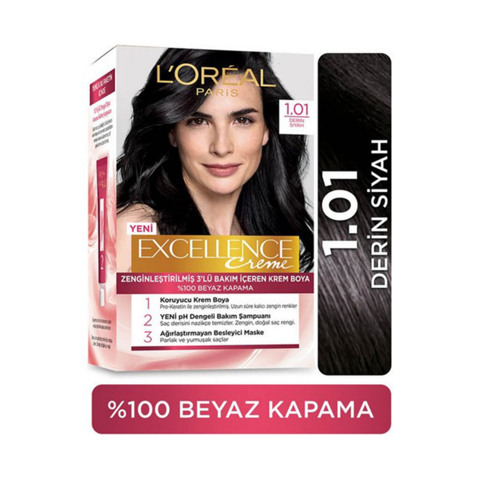 Loreal Excellence  TR-RO 1.01 Deep Pure Black