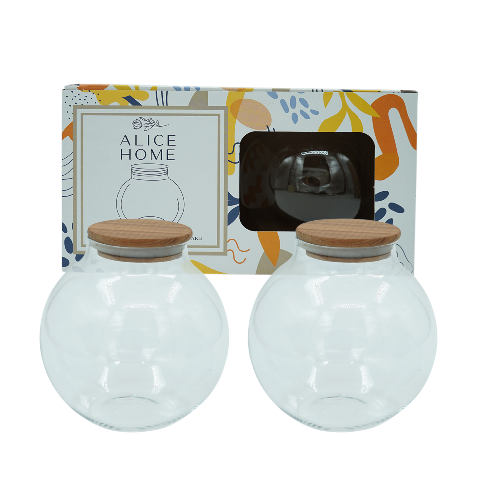 Paşabahçe 2li Saklama Kabı (Küre)