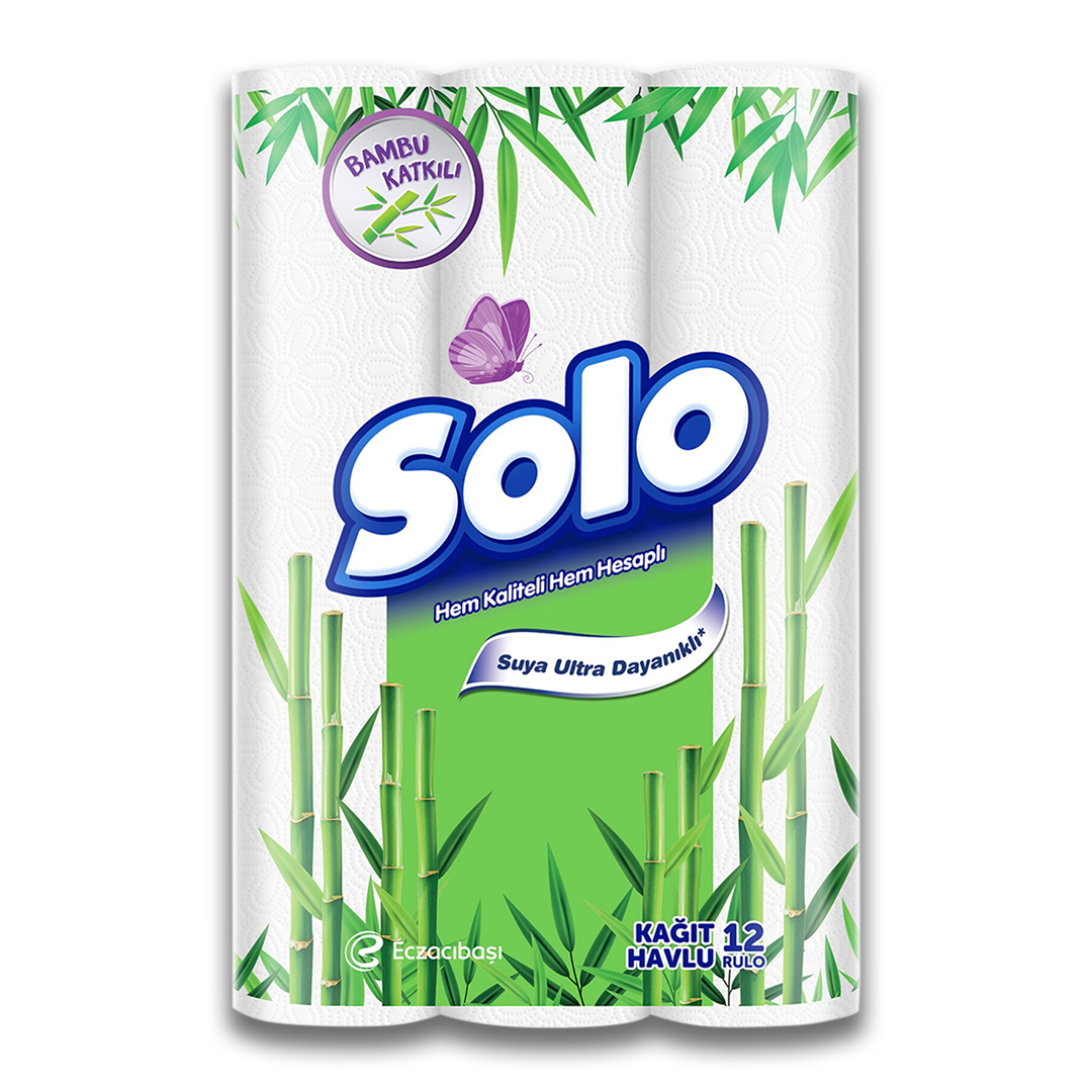 Solo Havlu Bambu Katkılı 12li