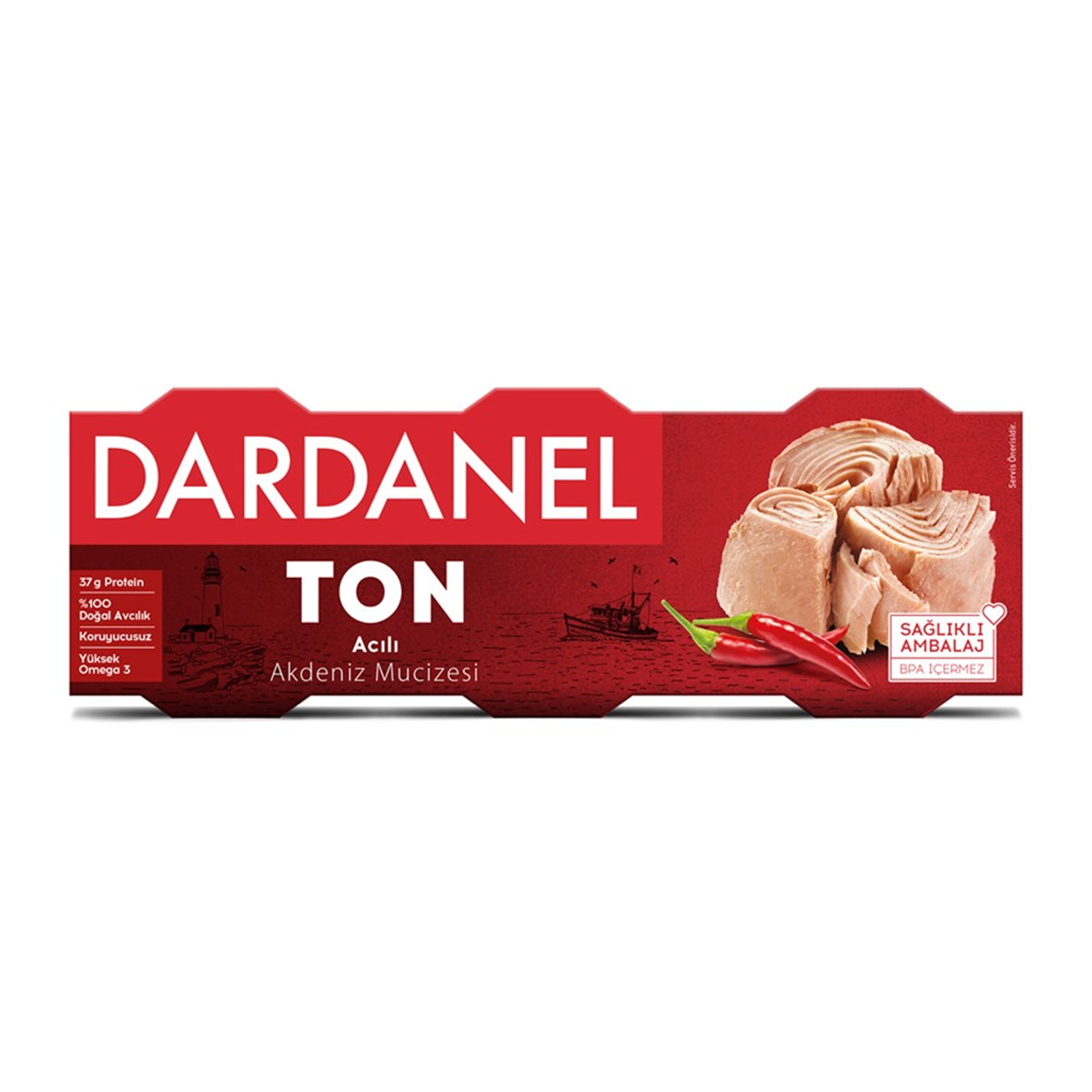 Dardanel Acılı Ton 3x75 GR