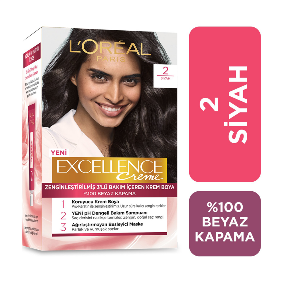 Loreal Excellence Krem 2 Siyah