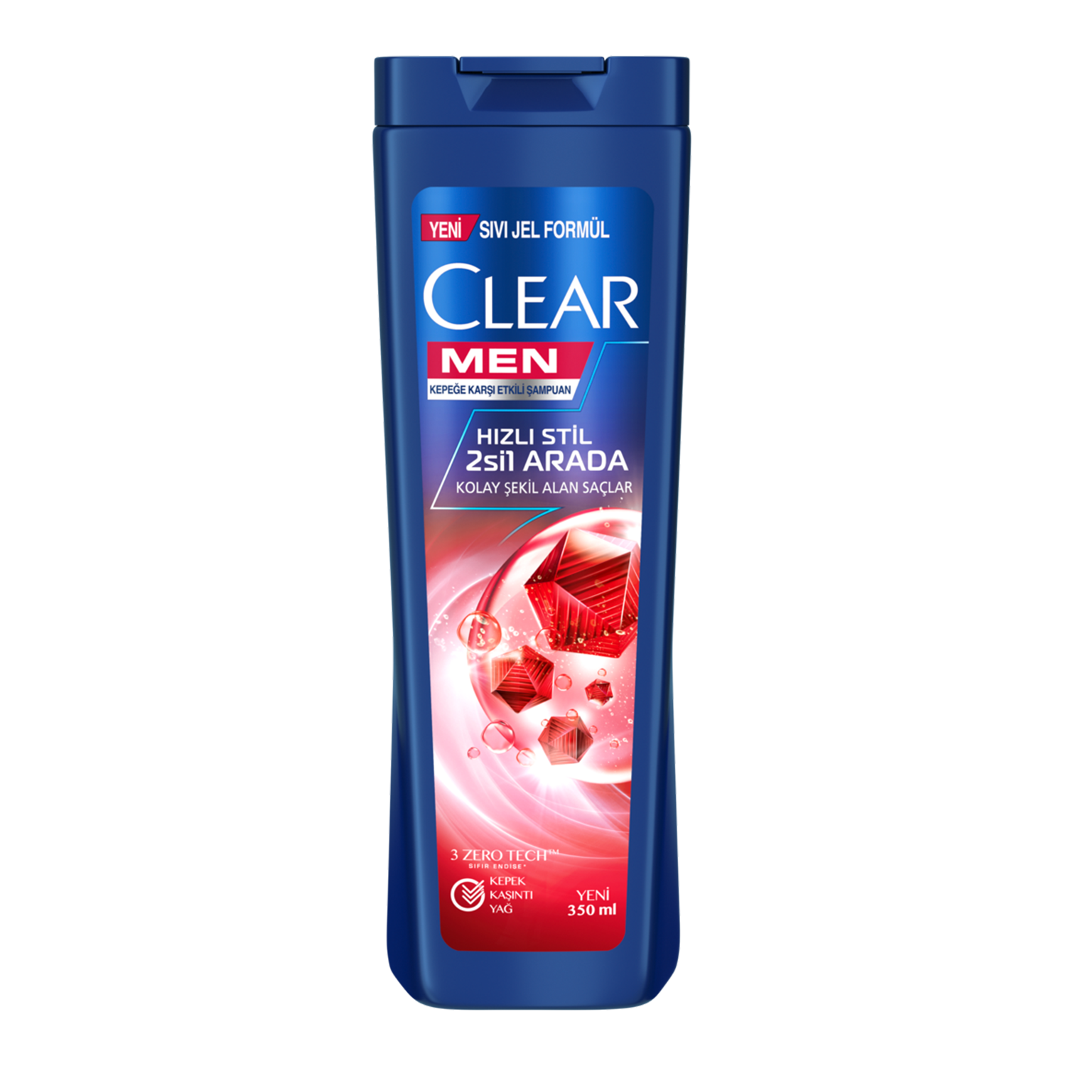 Clear Men 350 ML Şampuan Hızlı Stil 2‘Sİ 1 Arada