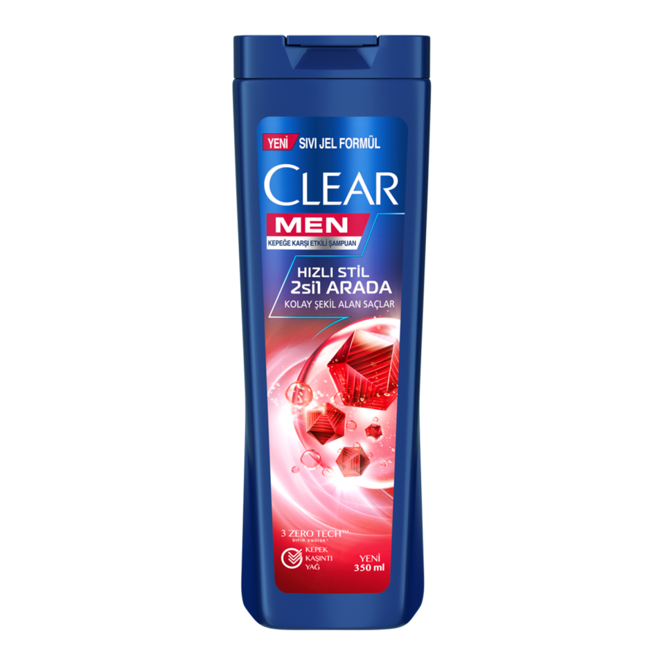 Clear Men 350 ML Şampuan Hızlı Stil 2‘Sİ 1 Arada