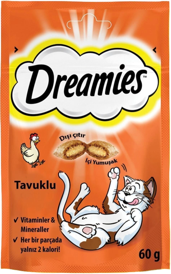 DREAMIES TAVUKLU KEDİ MAMASI 60 GR