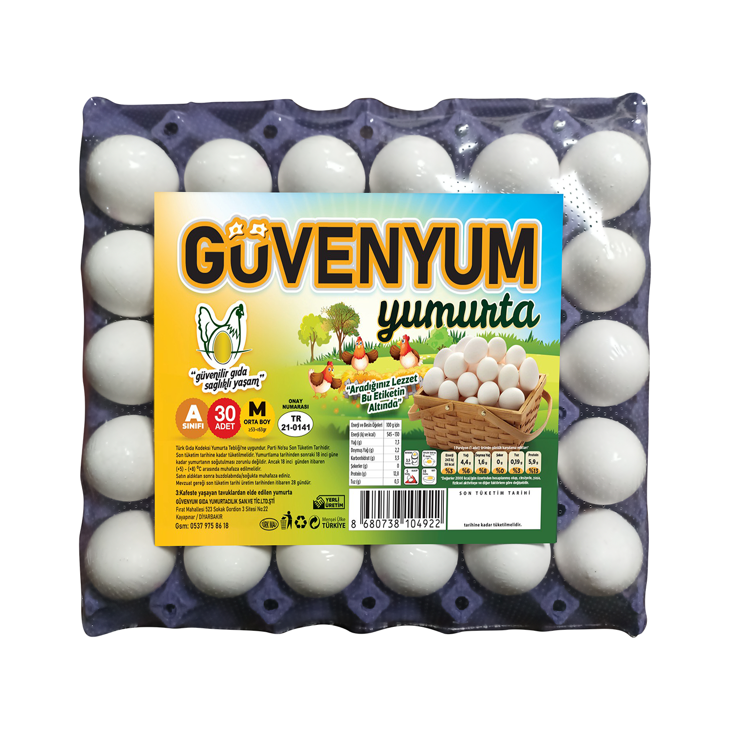 Güvenyum Yumurta 30lu (M)