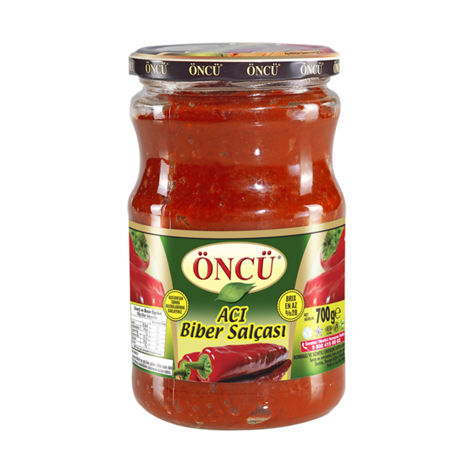 Öncü Biber Salçası 700 GR Acılı