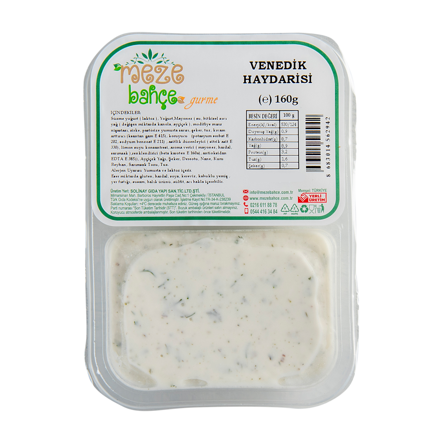 Meze Bahçe Haydari 160 Gr