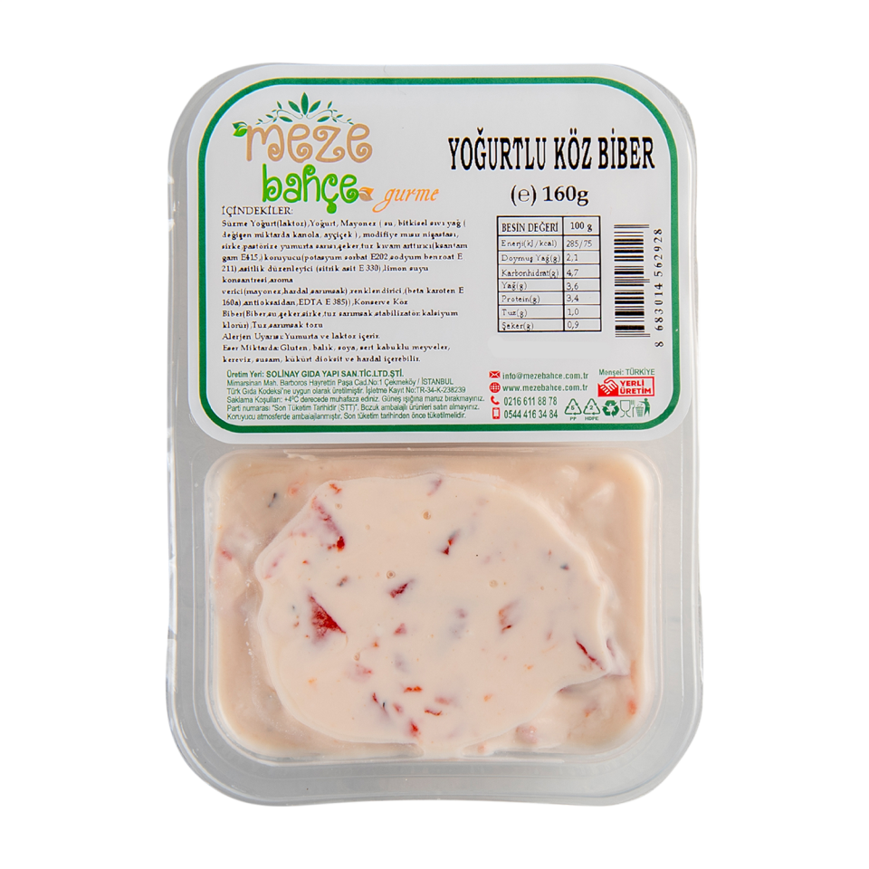 Meze Bahçe Yoğurtlu Köz Biber 160 Gr