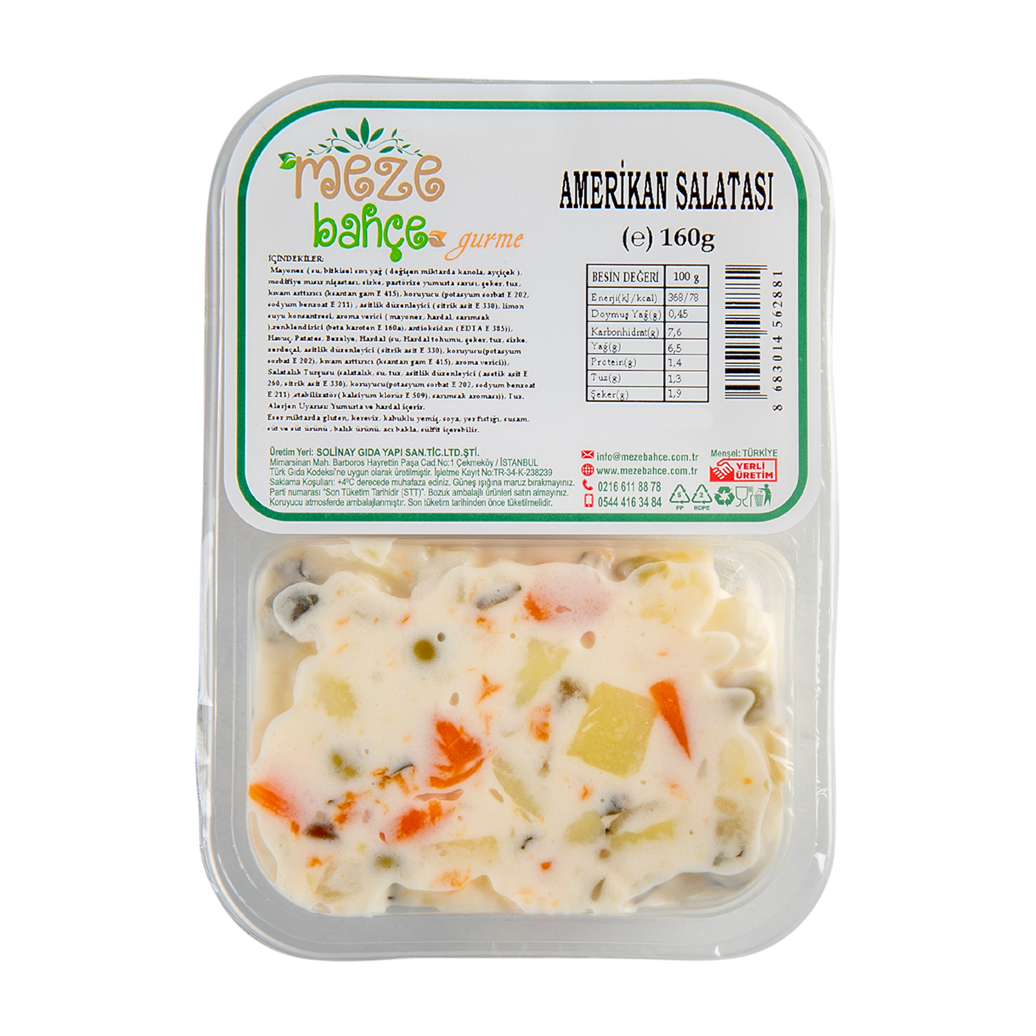 Meze Bahçe Amerikan Salatası 160 Gr