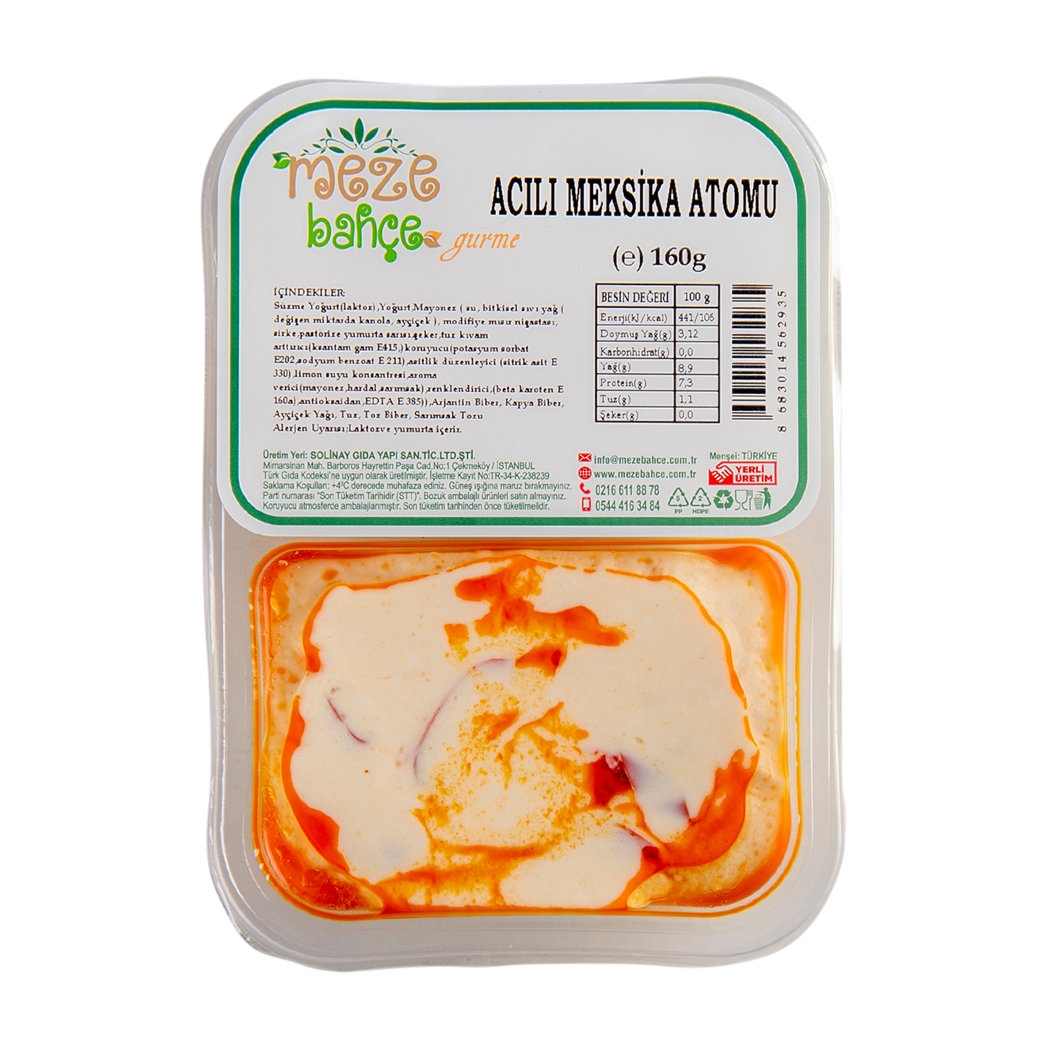 Meze Bahçe Acılı Atom 160 Gr