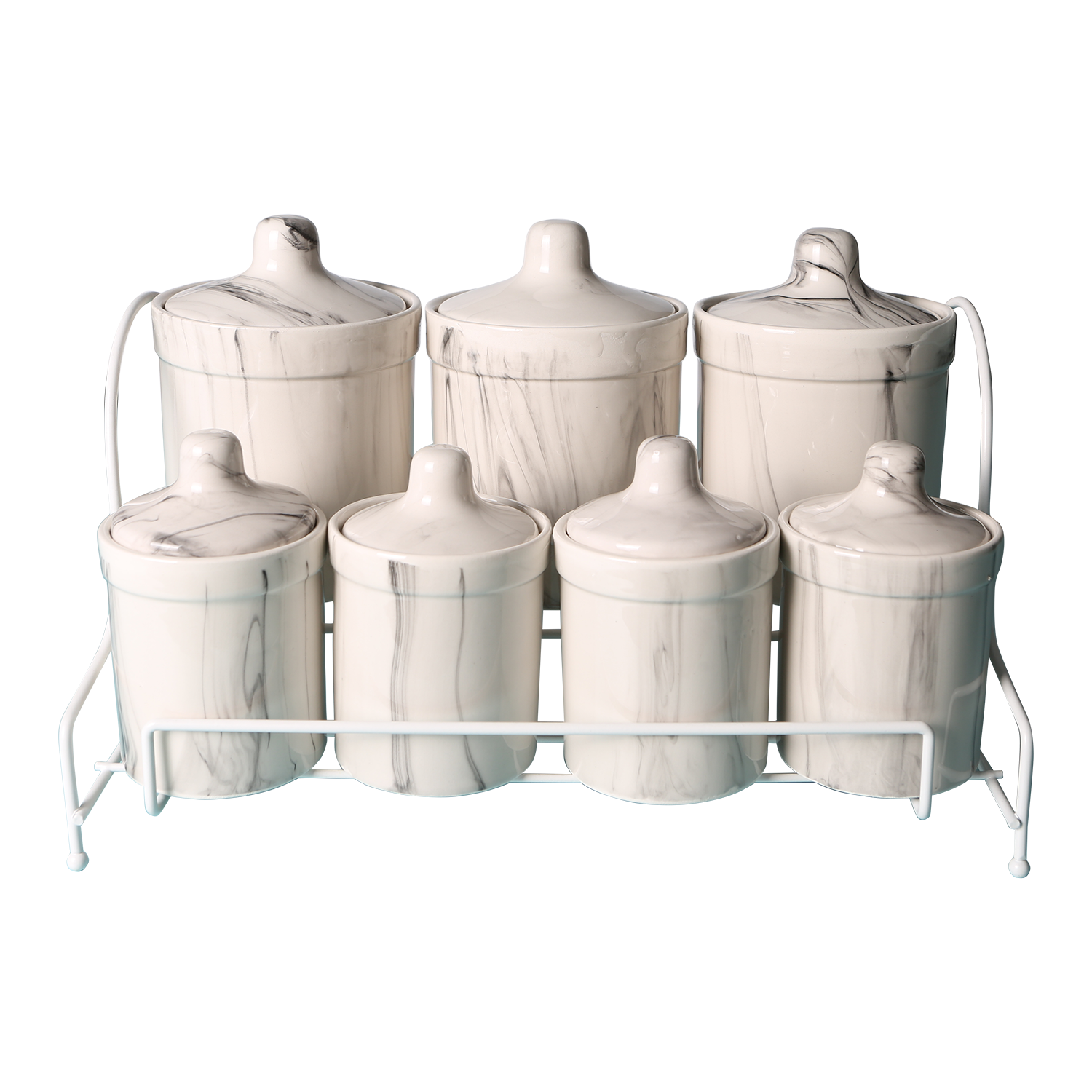 Dubai Seramik Kapaklı 15 Parça Mermer