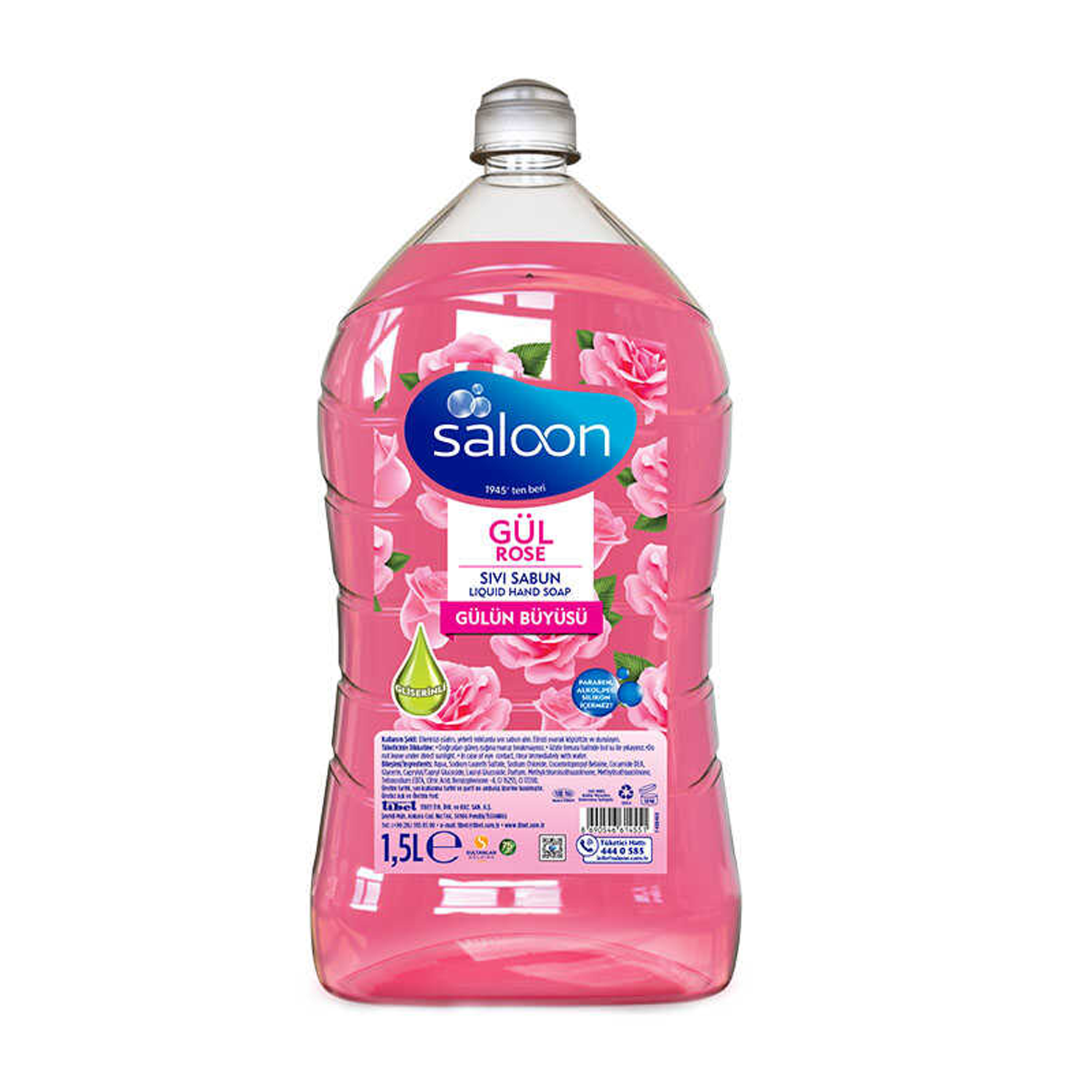 Saloon Sıvı Sabun 1500 ML Gül